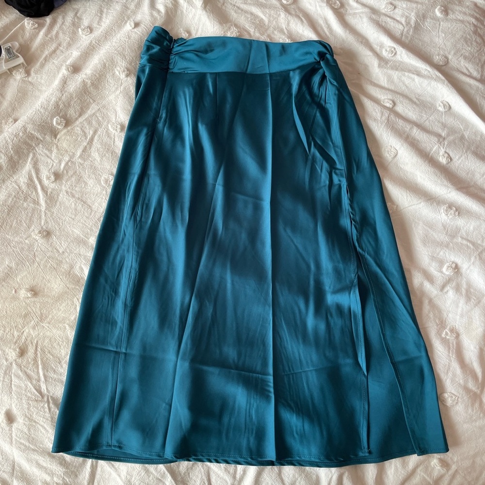 Forever 21 Satin Midi Skirt